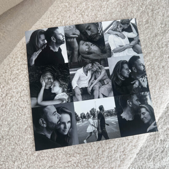 Fotoobraz koláž z 9 fotek - fotka na dřevo